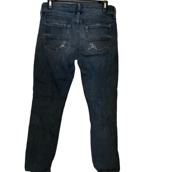 7 for All Mankind Roxanne Midrise Denim Ankle Jeans Sz 26 - Picture 6 of 15
